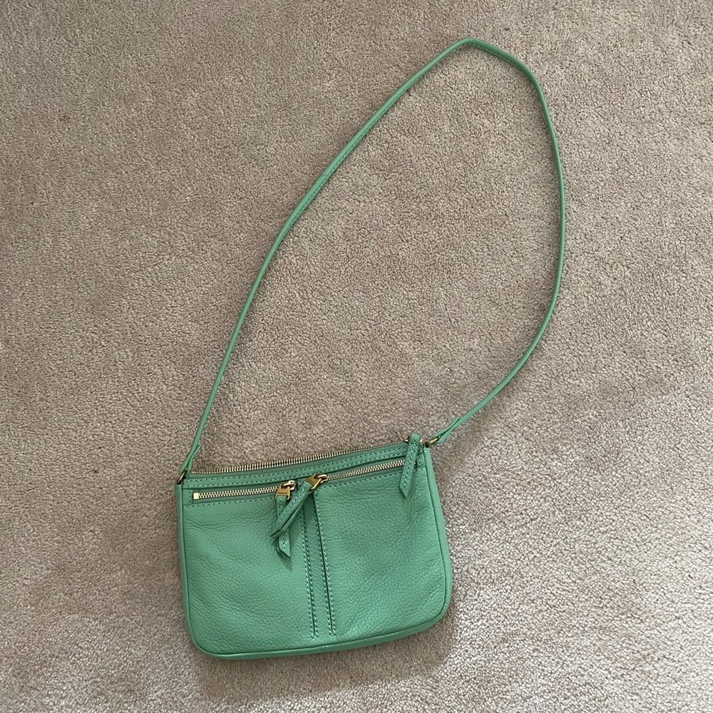 Teal Fossil Purse